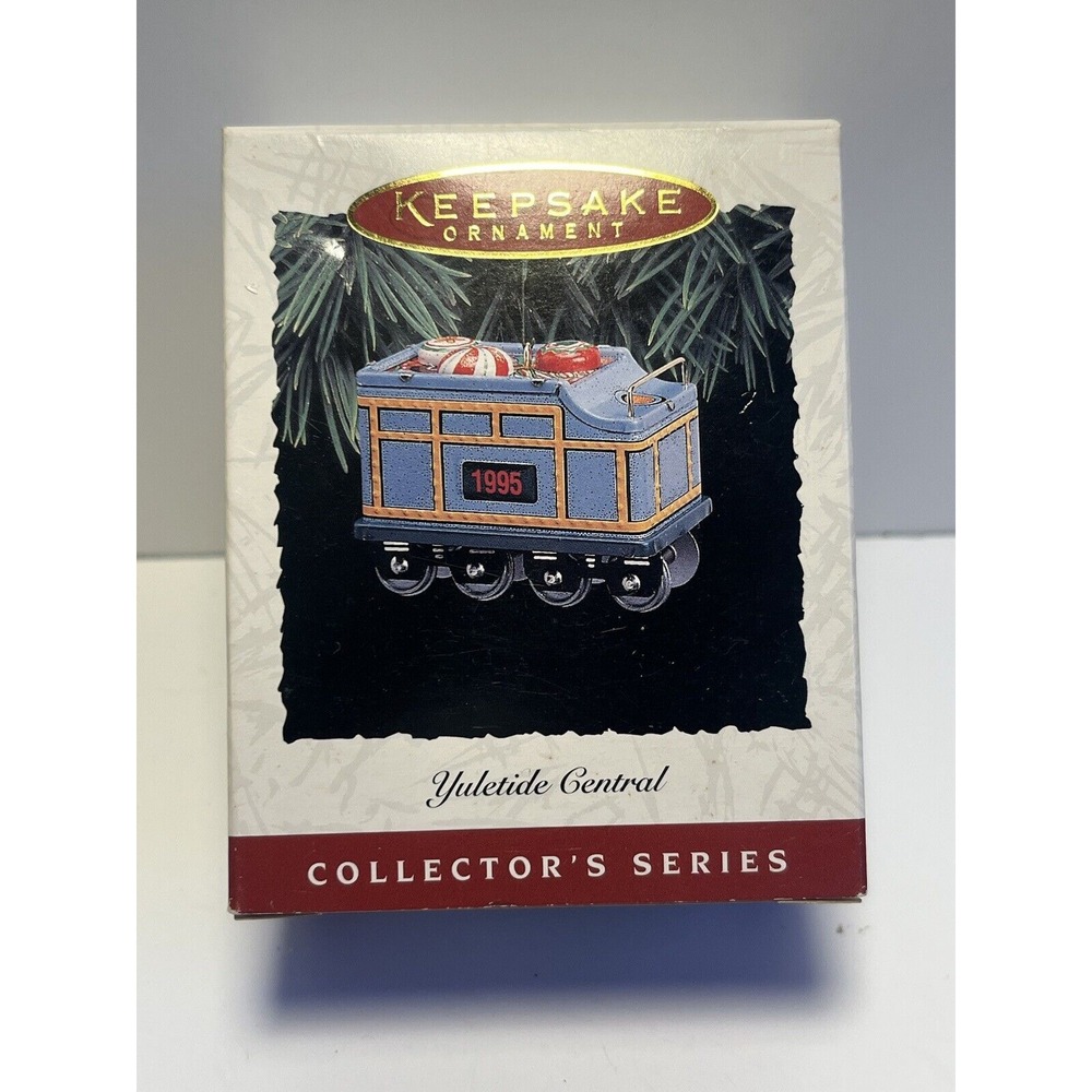 Metal Hallmark Keepsake Christmas Ornament Yuletide Central Series 1995 Vintage